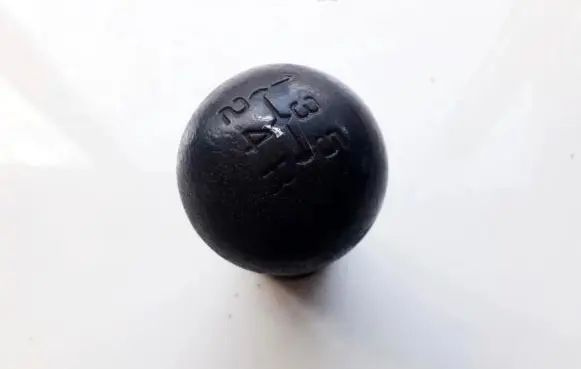 Gear lever shifter trim leather/knob