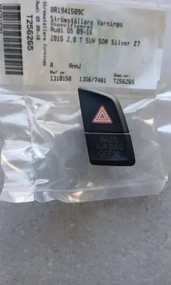 Audi Q5 SQ5 Hazard light switch 8R1941509C