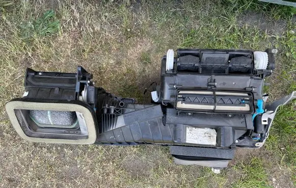 Interior heater climate box assembly