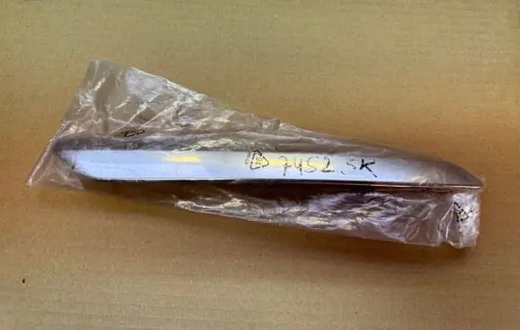 Citroen C5 Front bumper splitter molding 9682198677