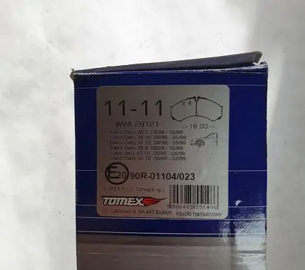Iveco Daily 35 - 40.10 Brake pads (front) WVA29121 001906401