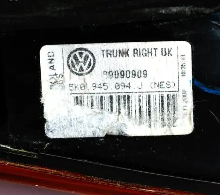 Volkswagen Golf VI Tailgate rear/tail lights 5K0945094J