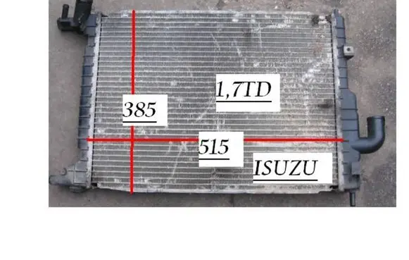Opel Astra F Coolant radiator ISUZU17TDV1