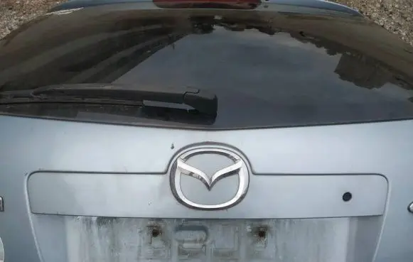 Trunk door license plate light bar
