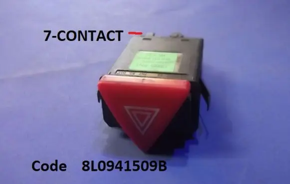 Audi A3 S3 8L Hazard light switch 8L0941509B
