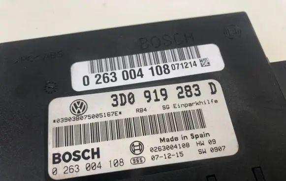 Volkswagen Phaeton Parking PDC control unit/module 3D0919283D 0263004108
