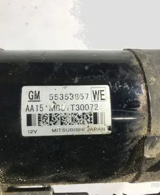 Opel Insignia A Starter motor 55353857