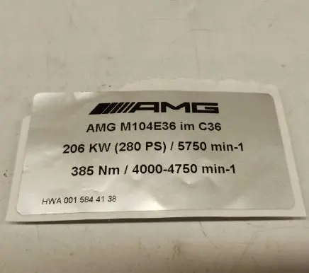 Mercedes-Benz C AMG W202 Other engine bay part HWA0015844138