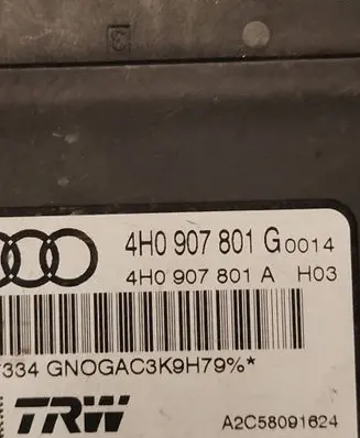 Audi A8 S8 D4 4H Hand brake control module 4H0907801G A2C58091624 4H0907801A