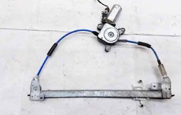 Sliding door window regulator with motor