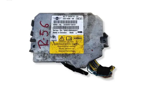 Mini One - Cooper Coupe R56 Airbag control unit/module 3428715 6577342871501