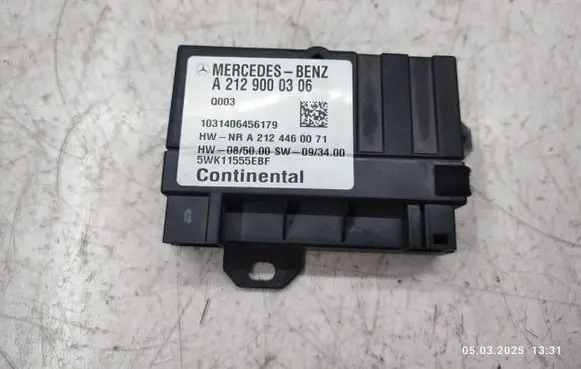 Mercedes-Benz C W204 Fuel injection pump control unit/module A2129000306