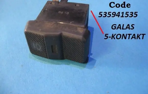 Fog light switch