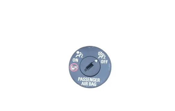 Passenger airbag on/off switch