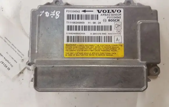 Volvo V60 Airbag control unit/module P31334542 0285010943 T11108240959