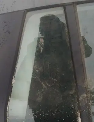 Rear vent window glass