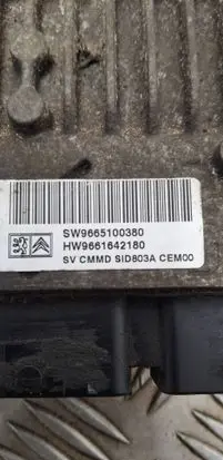 Citroen Jumpy Engine control unit/module Sw9665100380