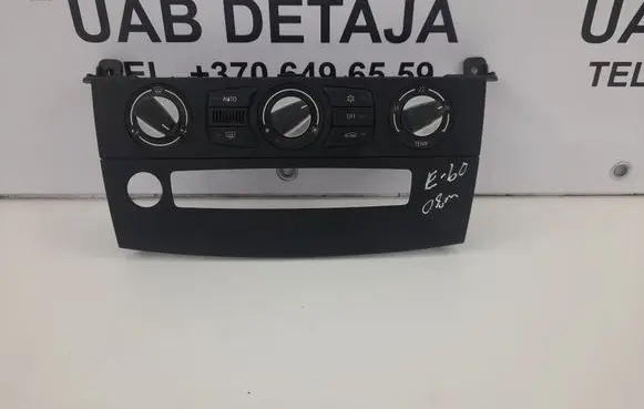 BMW 5 E60 E61 Climate control unit 11419110 64119177712