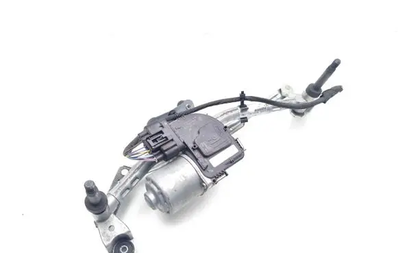 Front wiper linkage and motor