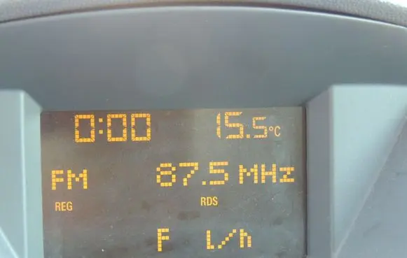 Opel Zafira B Screen/display/small screen 13276999