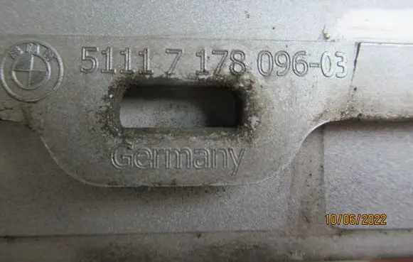 BMW 5 E60 E61 Front bumper lower grill 51117178096
