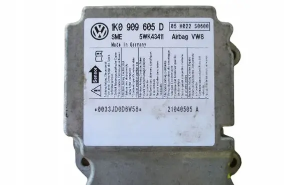 Volkswagen PASSAT B6 Airbag control unit/module 1K0909605D