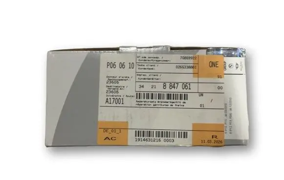 BMW 5 F10 F11 Brake pads (rear) 34218847061 34216775346 34216857805