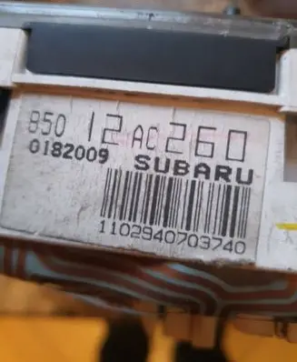 Subaru Legacy Speedometer (instrument cluster) FS01282001 12AC260 0182009