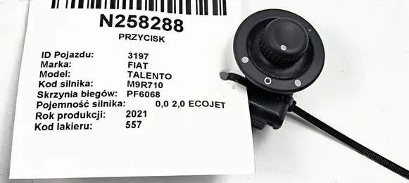 Fiat Talento Mirror switch trim 