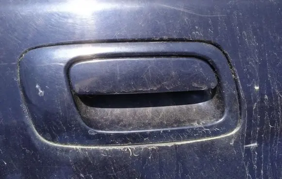 Opel Astra G Front door exterior handle ujsed
