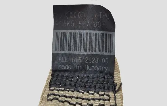 Audi A4 S4 B8 8K Rear seatbelt 8K5857807
