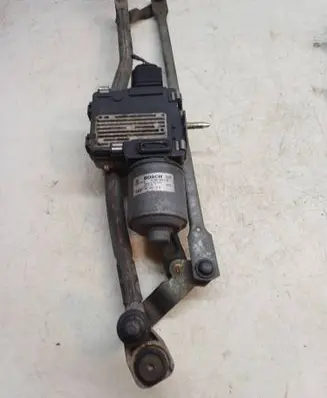 Front wiper linkage and motor