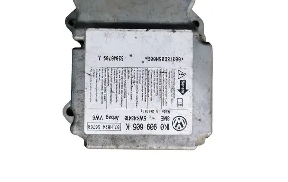 Skoda Octavia Mk2 (1Z) Airbag control unit/module 1K0909605K 5WK43410 07H024S0700