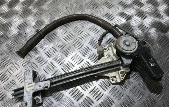 Sliding door window regulator with motor