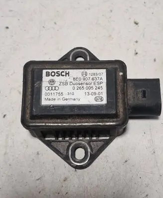 Audi A6 S6 C6 4F ESP acceleration yaw rate sensor 8E0907637A 0265005245 0011755