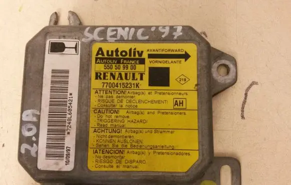 Renault Scenic I Airbag control unit/module 7700415231K 550509900 7700415231