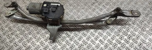 Front wiper linkage and motor