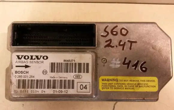 Volvo S60 Airbag control unit/module 0285001254 8645271