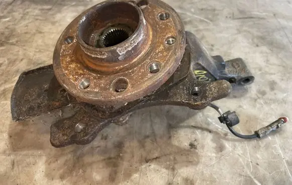 Front wheel hub spindle knuckle