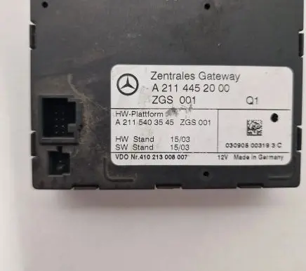 Mercedes-Benz E W211 Other control units/modules A2115403545 410213008007 A2114452000