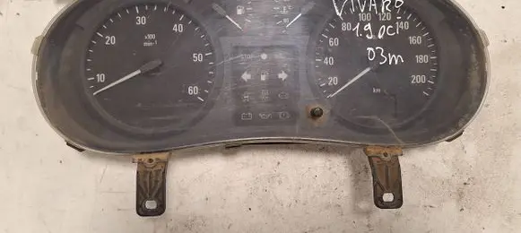 Opel Vivaro Speedometer (instrument cluster) 216600291 P8200006339A 21660166