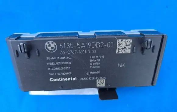 BMW X3 G01 Tailgate/trunk control unit/module 5A19DB2 A2C7671601000 GHKFM2015HKL