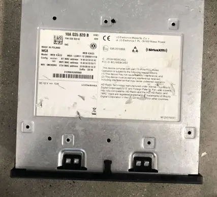 Volkswagen ID.3 Radio/CD/DVD/GPS head unit 10A035820B