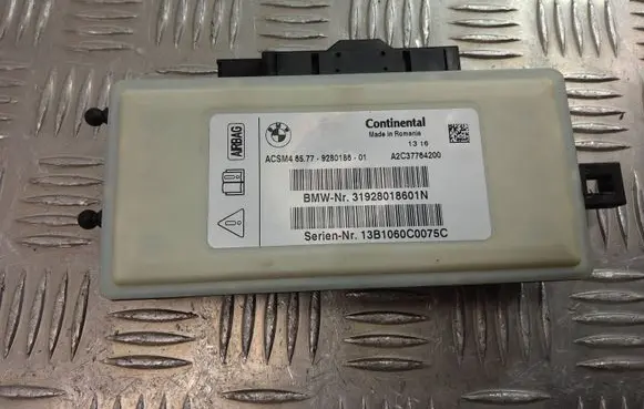 BMW 5 F10 F11 Airbag control unit/module 9280186 A2C37704200 13B1060C0075C