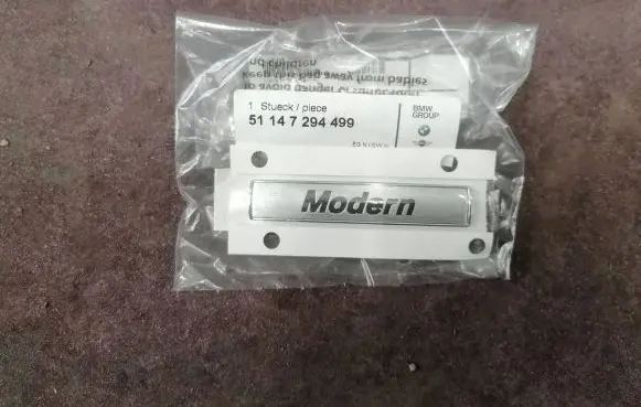 BMW 3 F30 F35 F31 Fender model badge letters 51147294499