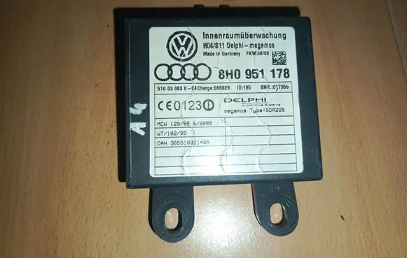 Audi A3 S3 A3 Sportback 8P Alarm control unit/module 8H0951178 510030630 36591032149A