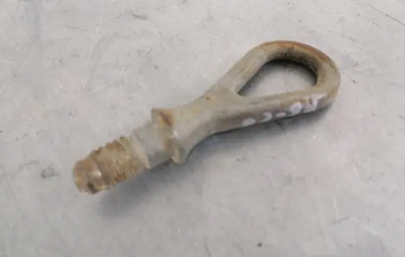 Towing hook eye