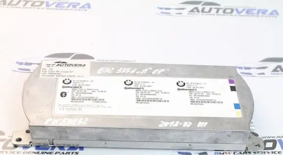 BMW 6 E63 E64 Bluetooth control unit module 9149615