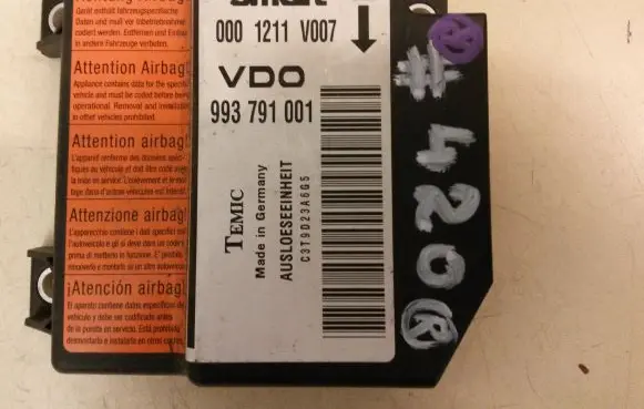 Smart ForTwo I Airbag control unit/module 0001211V007 993791001