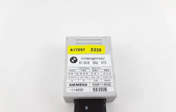BMW 5 E60 E61 Tow bar trailer control unit/module 6952615 61356952615 5WK11469E